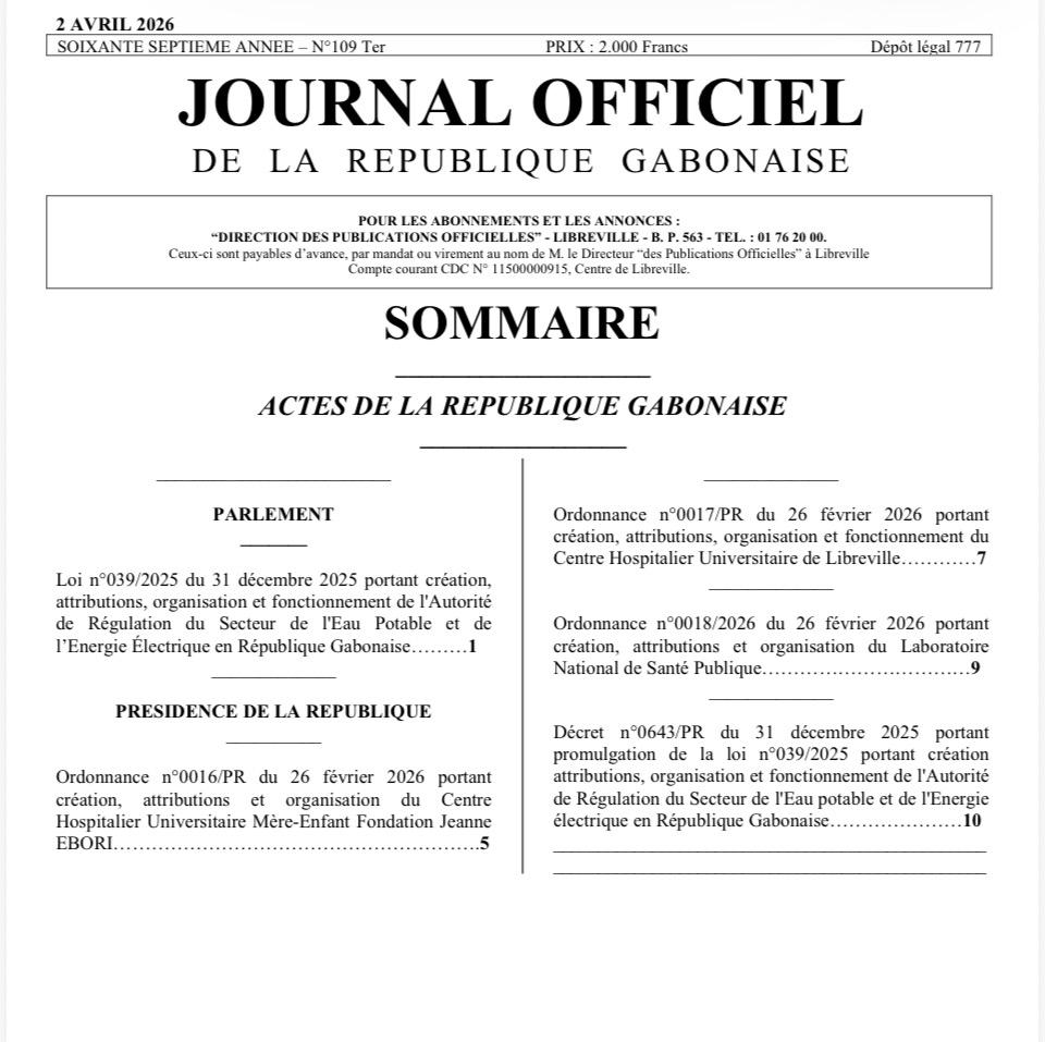 Ordonnance de création du LNSP